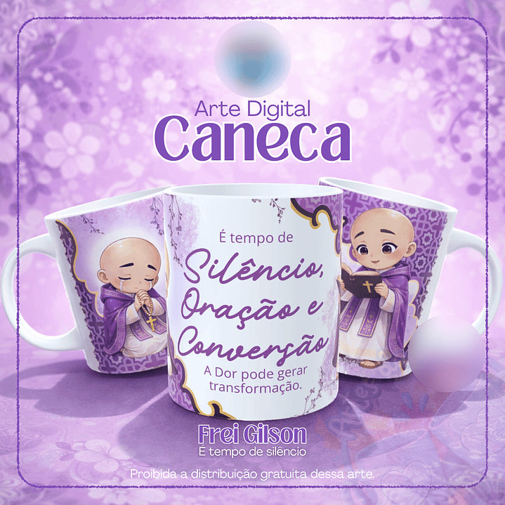 Arquivo Caneca Frei Gilson 30 É Tempo de Silêncio 1