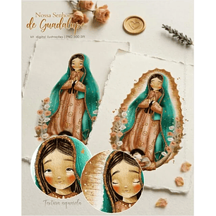 Kit Digital Nossa Senhora da Guadalupe Adulta 