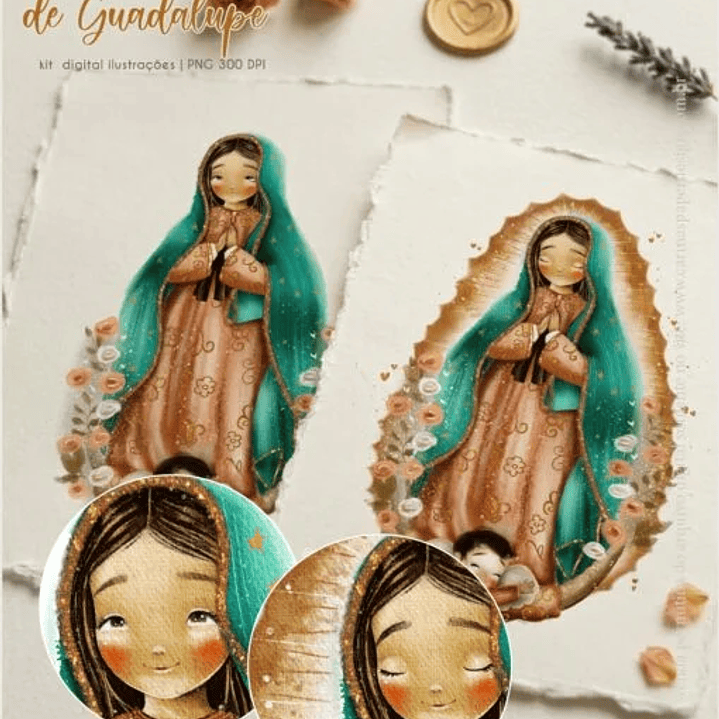 Kit Digital Nossa Senhora da Guadalupe Adulta  1