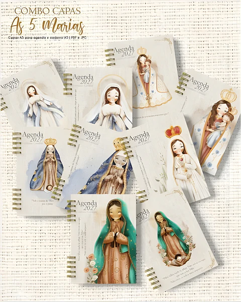 Arquivo Combo Capas A5 As 5 Marias
