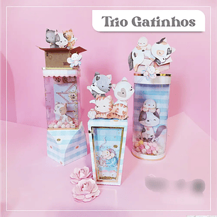 Arquivo de Corte Trio Gatinhos 