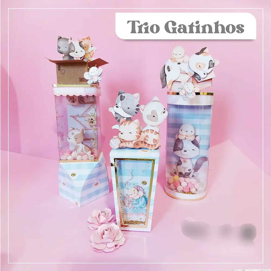 Arquivo de Corte Trio Gatinhos  1