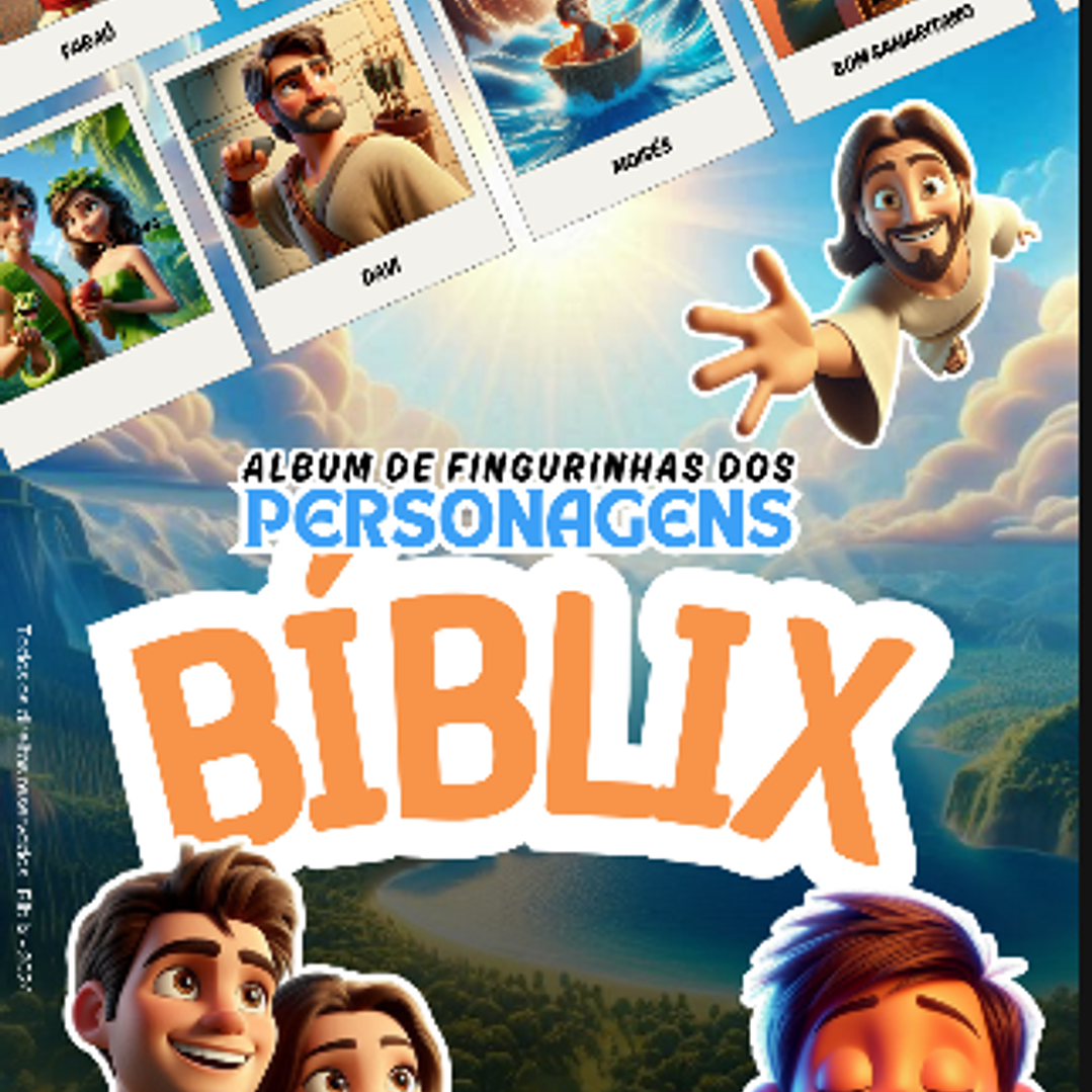 Arquivo de Corte Album de Figurinha Cristão  1