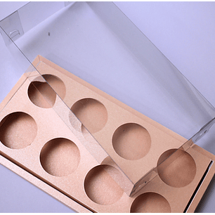 Arquivo de Corte Caixa 8 Doces Tampa Acetato