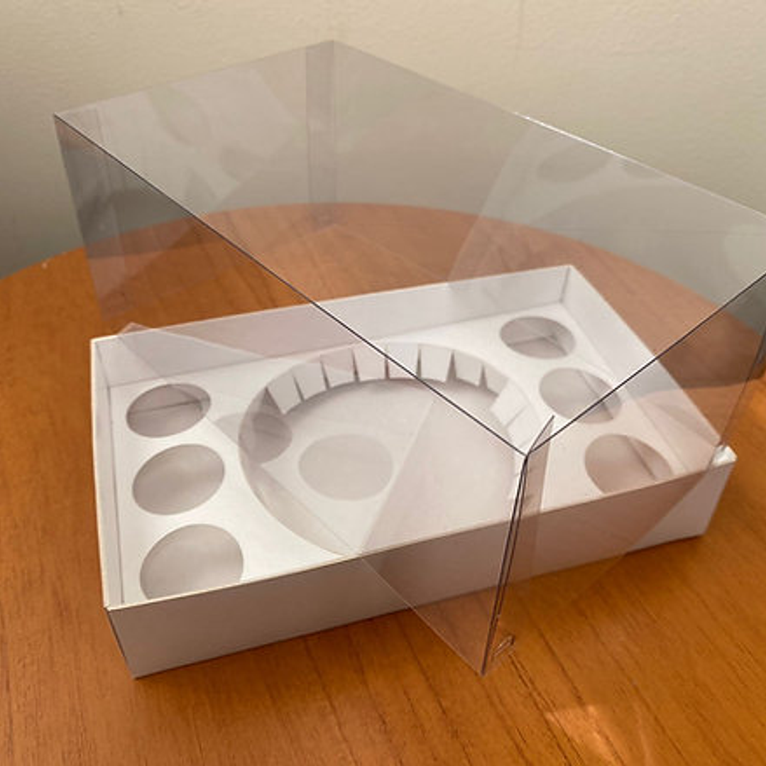 Arquivo de Corte Caixa Bolo 10cm e 6 docinhos  1