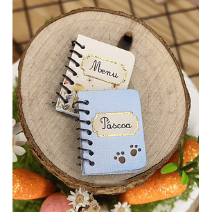 Arquivo Páscoa Mini Caderno Menu 