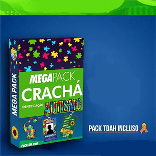 Arquivo de Corte Modelos de Crachá Autismo e TDH 