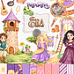 Kit Digital Combo Princesas Cute - Thumbnail 17