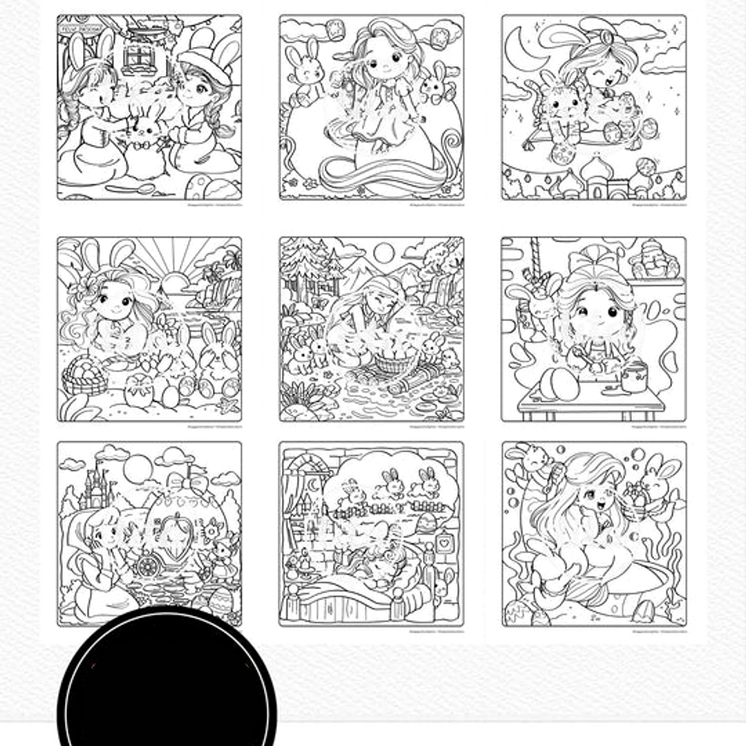 Kit Digital Combo Princesas Cute 18