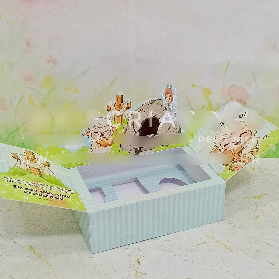 Arquivo Páscoa Kit Confeiteiro Caixa Pop - Up 1