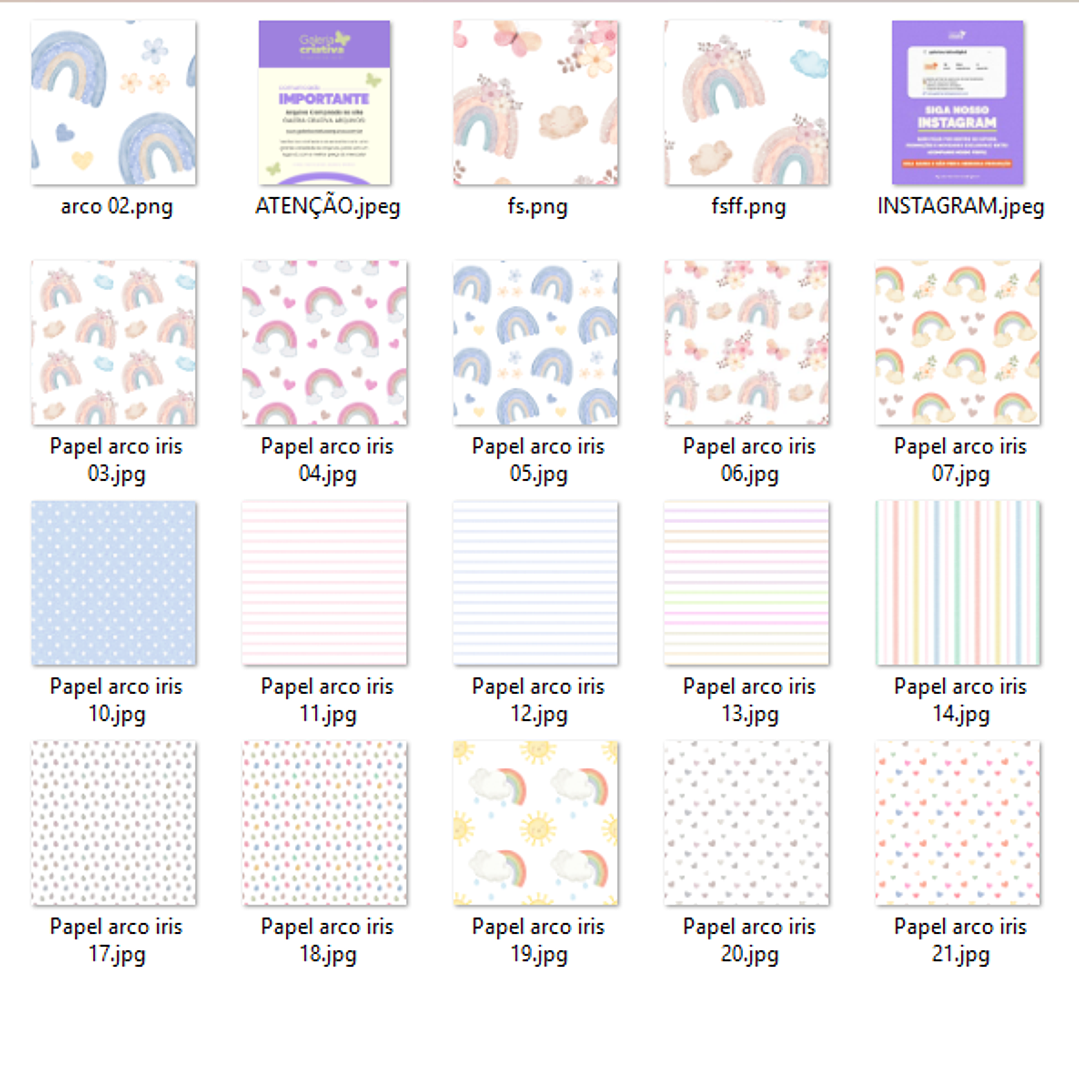 Kit Digital Arco-Íris  3