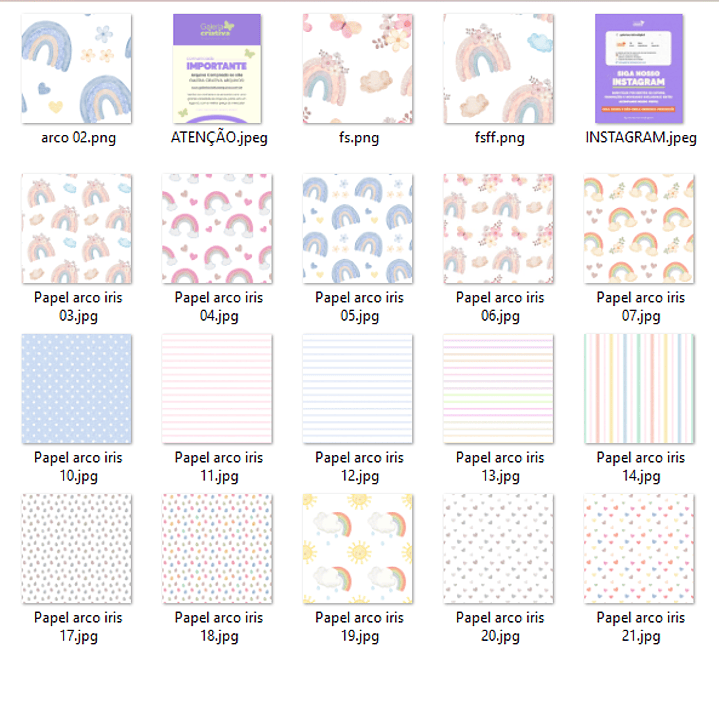 Kit Digital Arco-Íris  3