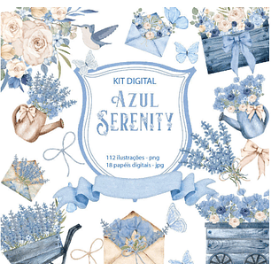 Kit Digital Azul Serenity