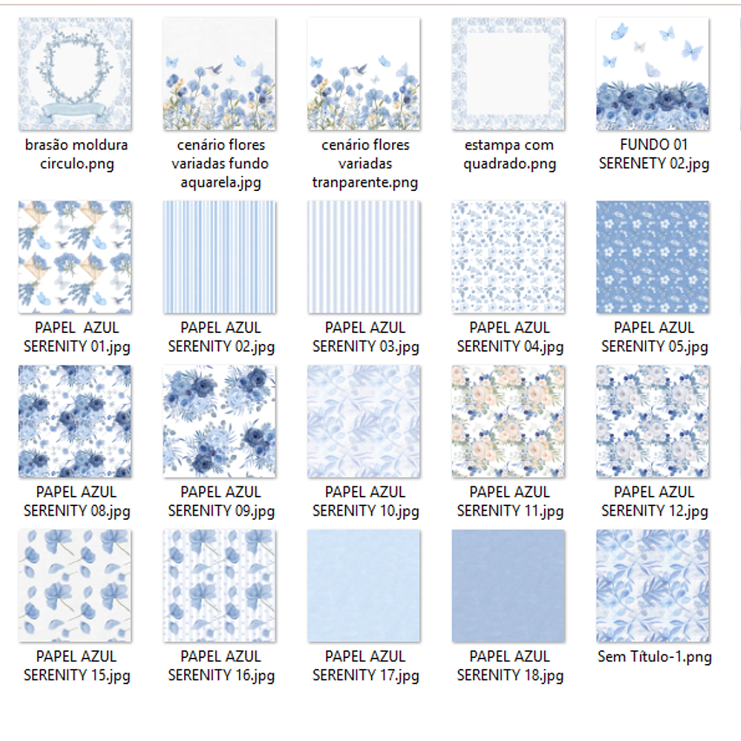 Kit Digital Azul Serenity 3