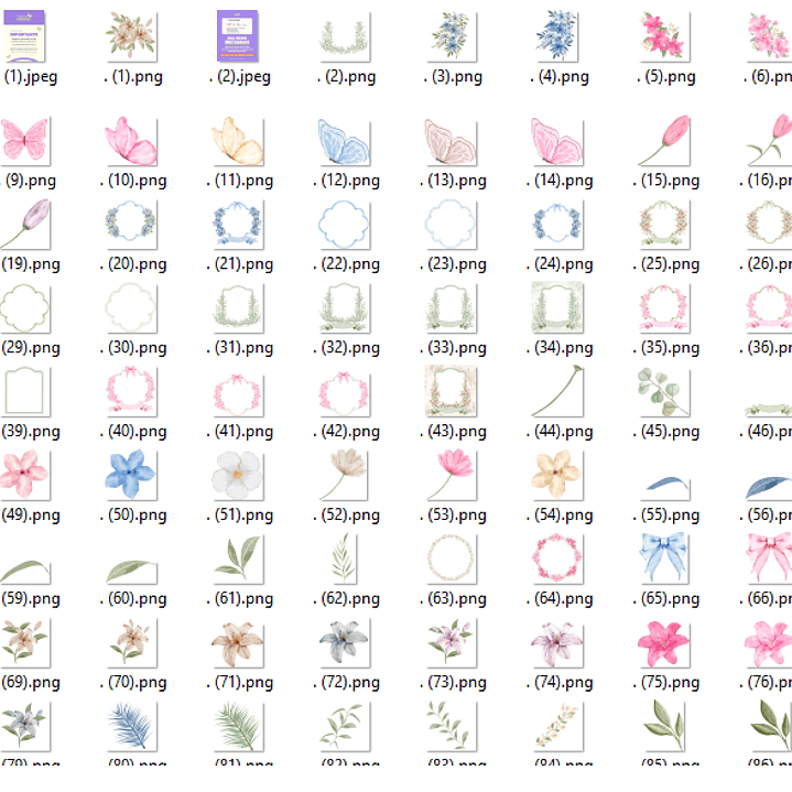 Kit Digital Floral Lírios  2