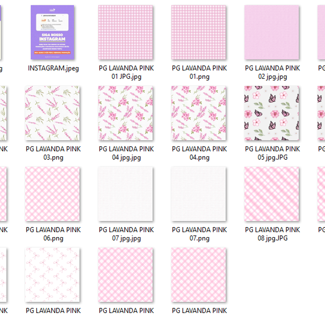 Kit Digital Floral Lavanda Pink 3
