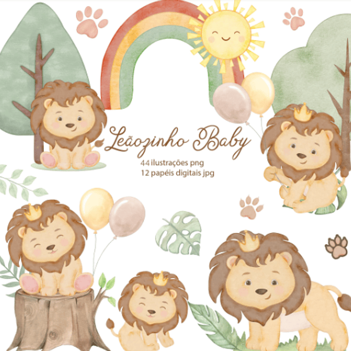 Kit Digital Leãozinho Baby  1