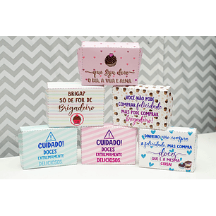 Arquivo de Corte Caixinha 6 Doces  