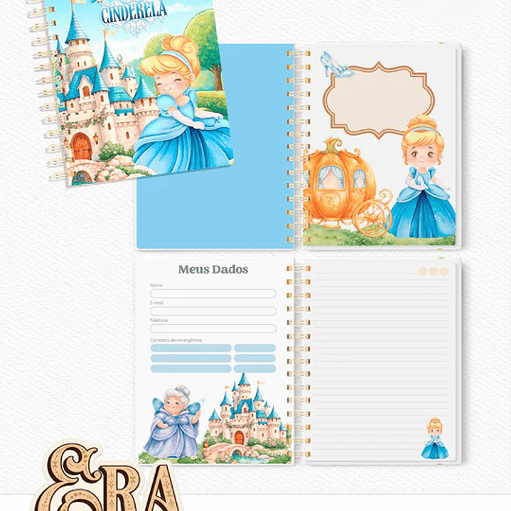 Arquivo Encadernação Princesas Cute  9