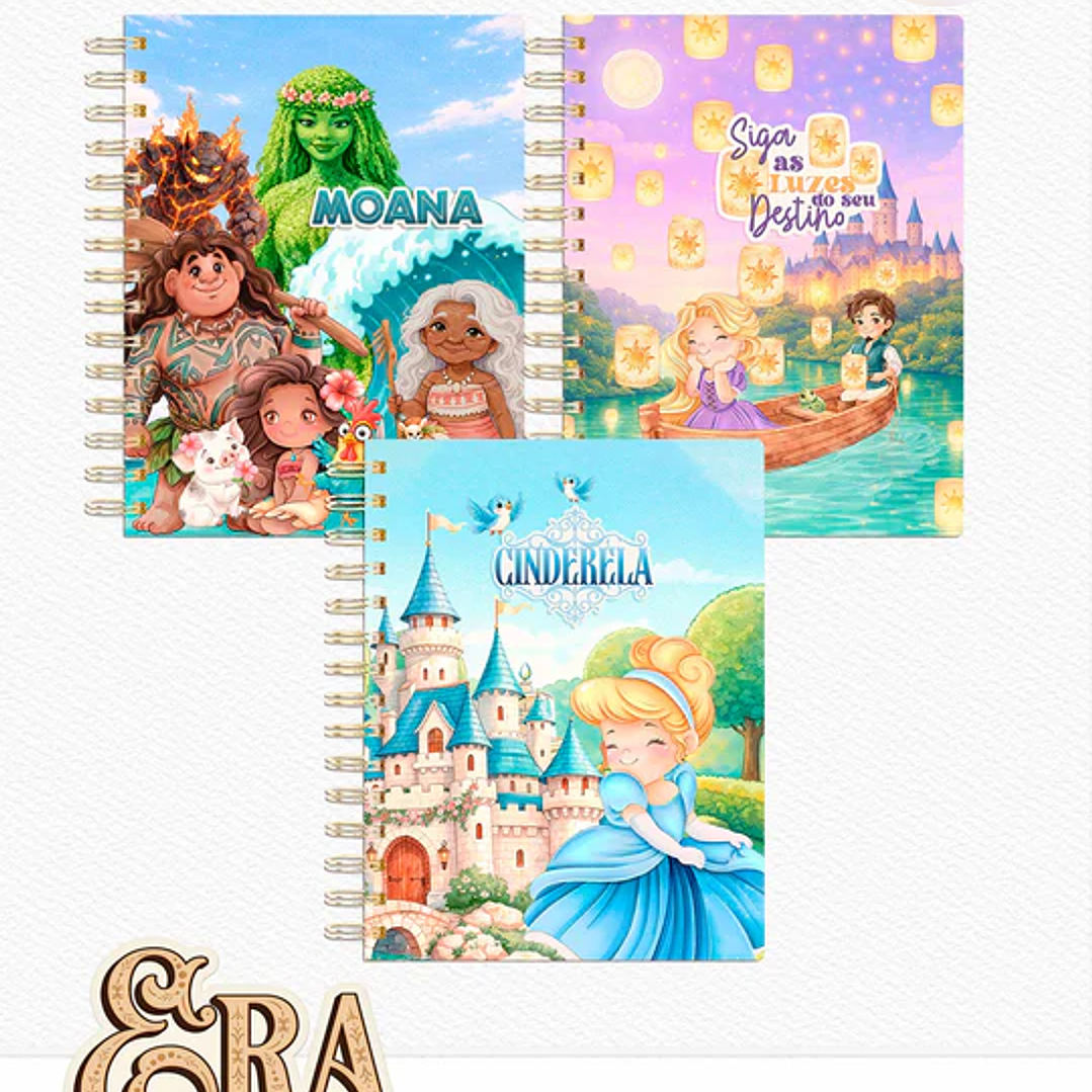 Arquivo Encadernação Princesas Cute  14