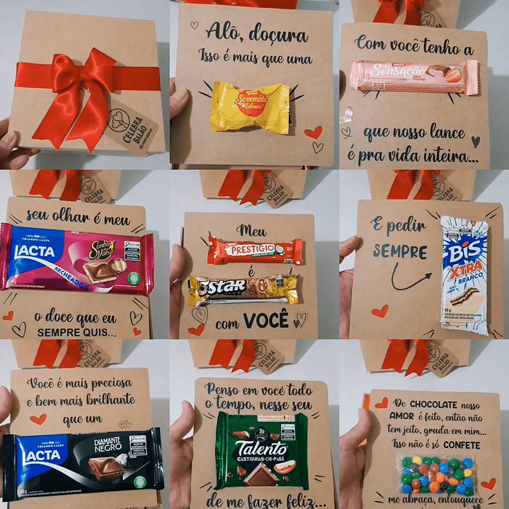 Arquivo de Corte Caixa Frases Chocolate  1
