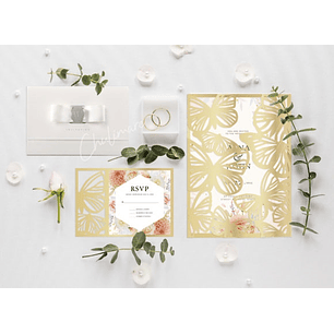 Arquivo de Corte Convite de Casamento Dobravel 