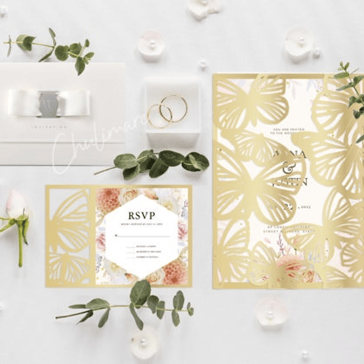 Arquivo de Corte Convite de Casamento Dobravel  1