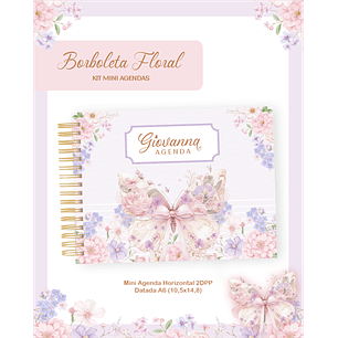 Arquivo Mini Agendas Borboleta Floral 