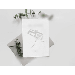 Arquivo de Corte Cartão Dobrado Folhas  