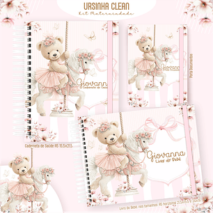 Arquivo Kit Maternidade Feminino Ursinha Clean 2