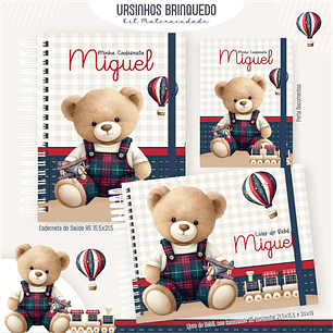 Arquivo Kit Maternidade Masculino Ursinho Brinquedo 2