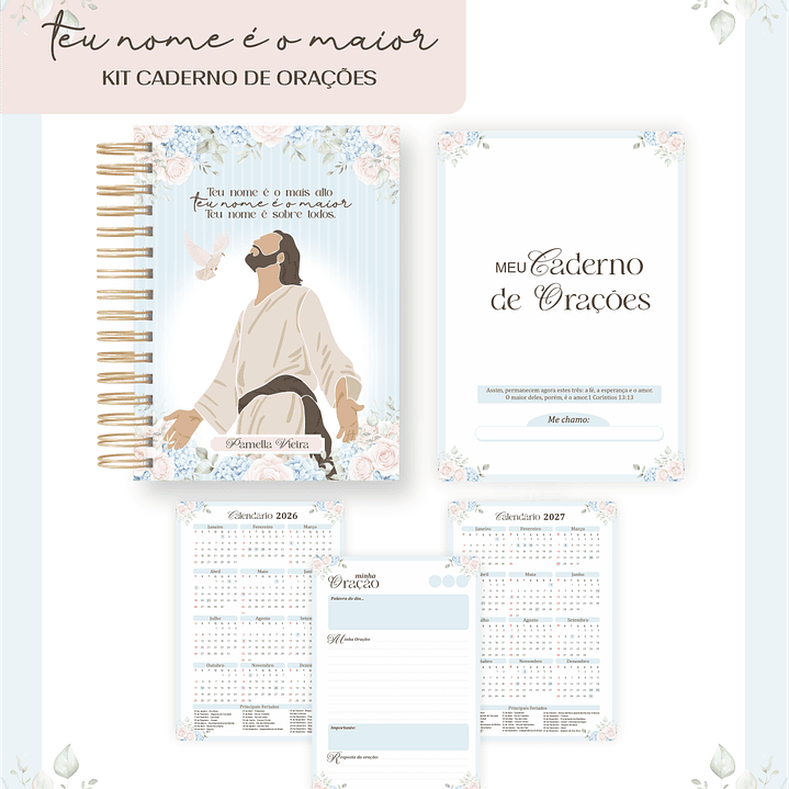 Arquivo Kit Caderno de Orações Teu Nome é Maior  1