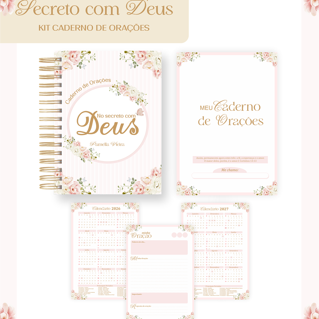 Arquivo Kit Caderno de Orações Secreto com Deus 01 1