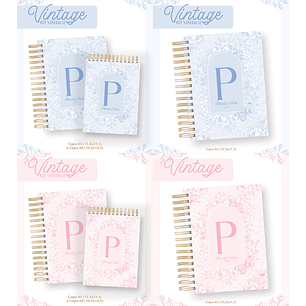 Arquivo Capas Vintage Rosa e Azul