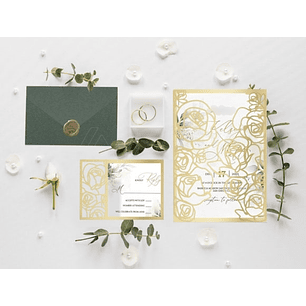 Arquivo de Corte Convite Floral 