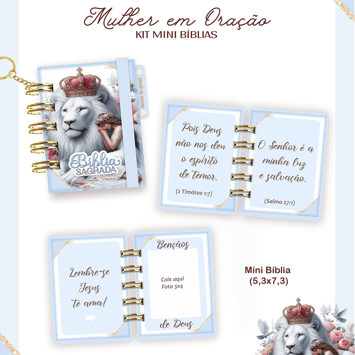 Arquivo Kit Mini Bíblia Mulher em Oração  1