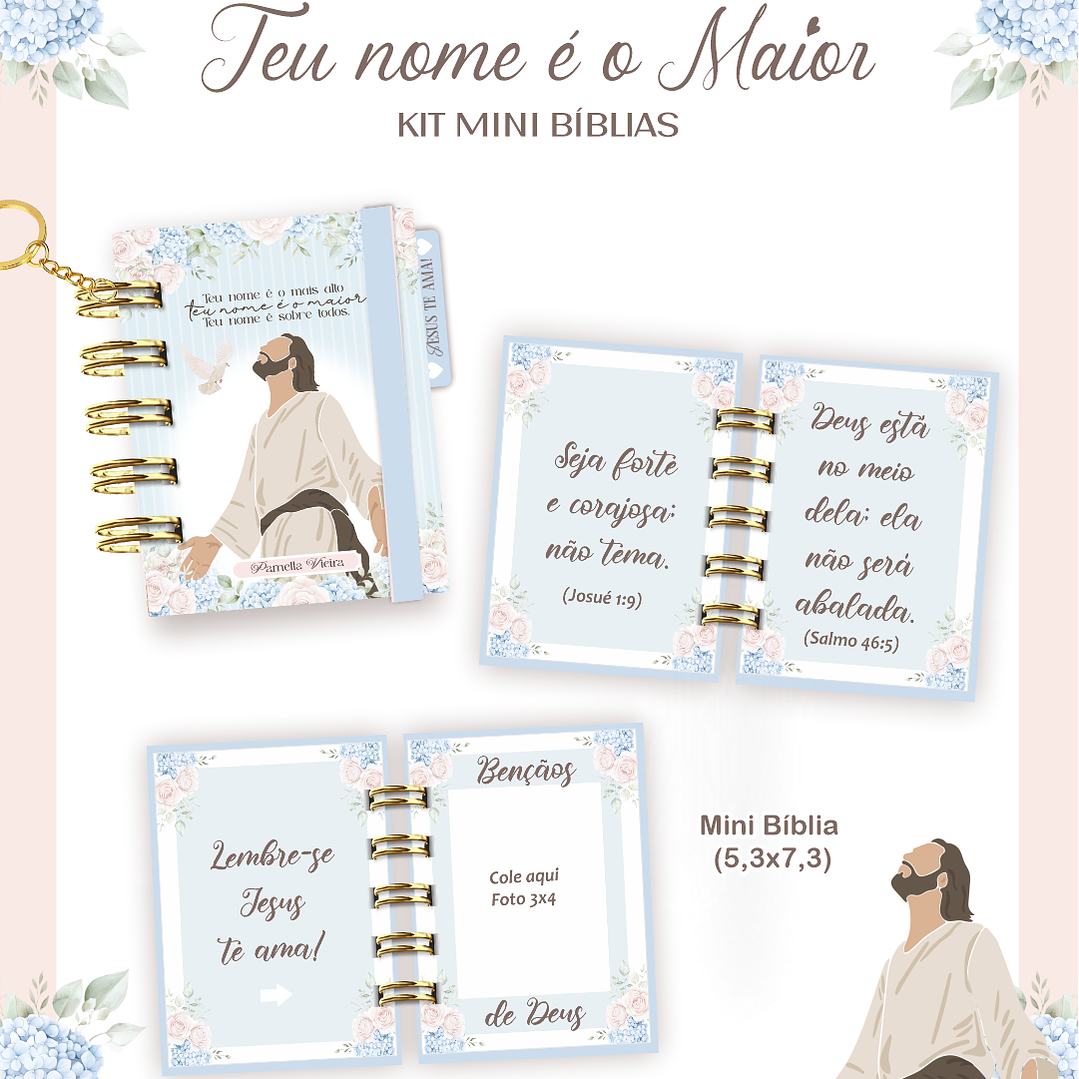 Arquivo Kit Mini Bíblia Teu Nome é o Maior  1