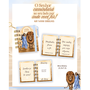 Arquivo Kit Mini Bíblia O Senhor Caminhará ao Seu Lado Feminino