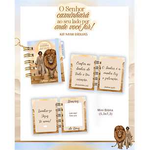 Arquivo Kit Mini Bíblia O Senhor Caminhará ao Seu Lado Masculino 