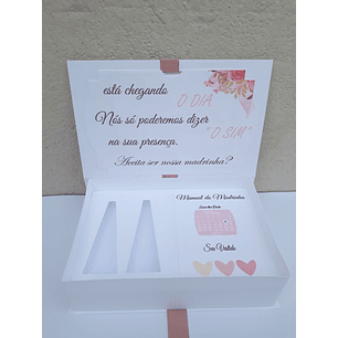 Arquivo de Corte Caixa Madrinha Casamento Esmaltes