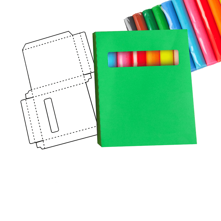 Arquivo de Corte Caixa para Massinha de Modelar  1