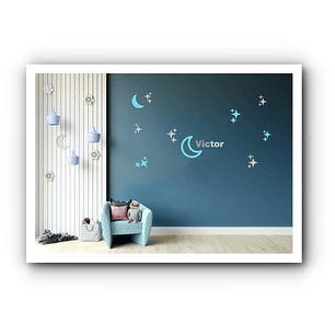 Arquivo de Corte Lua e Estrela 