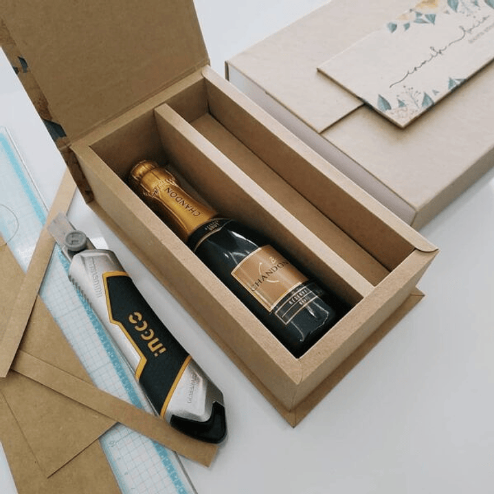 Arquivo de Corte Base para Caixa Semi Cartonadas para Bebidas  1