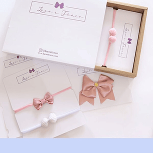 Arquivo de Corte Caixa e Tags para Tiara e Laço de Bêbê