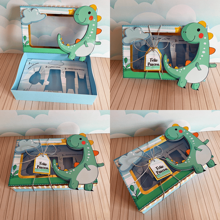 Arquivo Páscoa Mini Confeiteiro Dinossauro 1