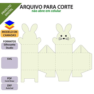 Arquivo Páscoa Caixinha Coelhinho 
