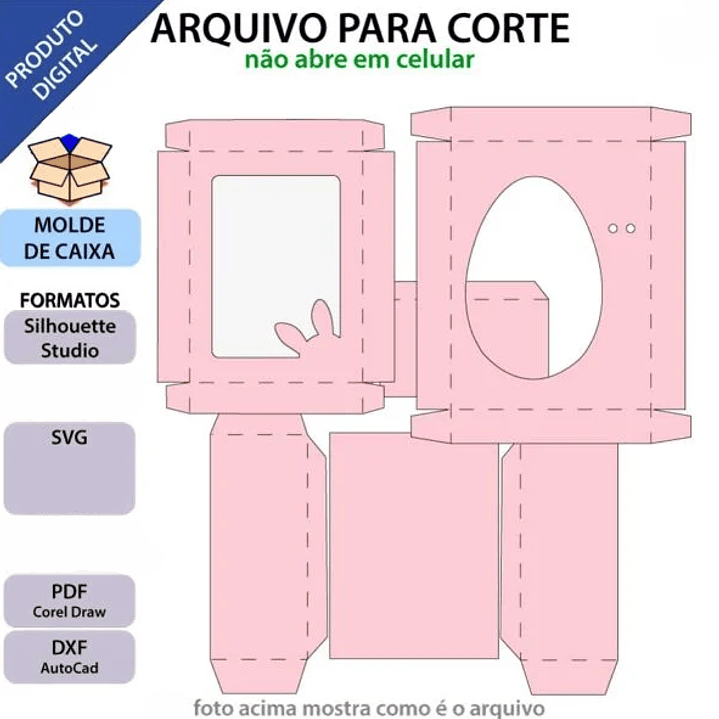 Arquivo Páscoa Caixinha de Ovo 350g 1