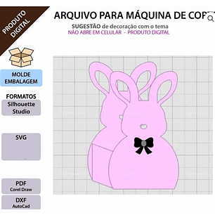 Arquivo Páscoa Sacolinha Coelhinho 