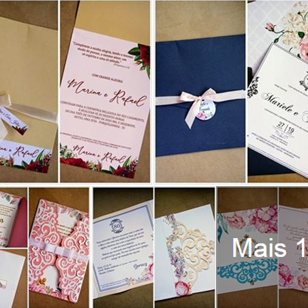 Arquivo de Corte Convites Combo 25 Modelos  1