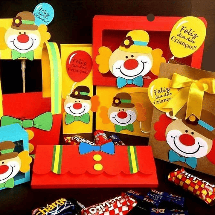 Arquivo de Corte Dia das Crianças Palhaços 1